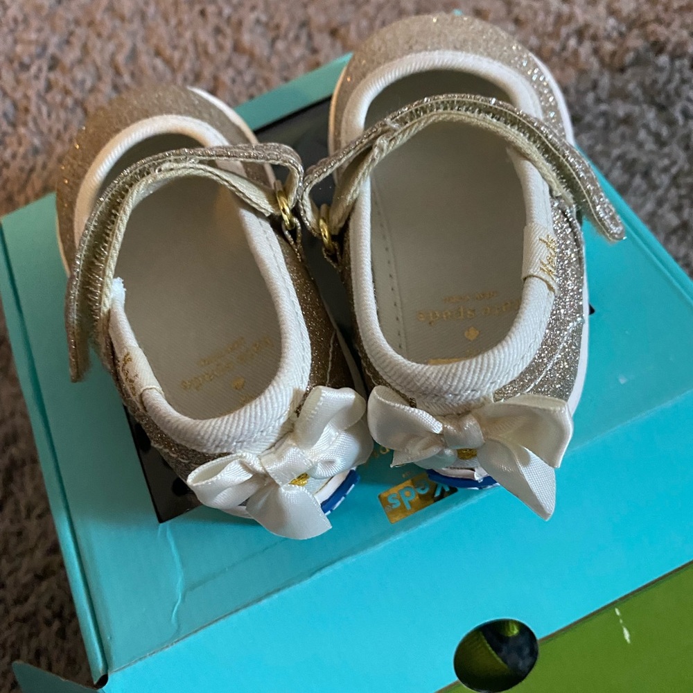 Silver glitter Keds by Kate spade shoes